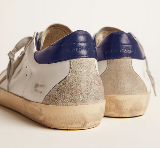 A Super-Star para hombre con estrella de ante y talón azul