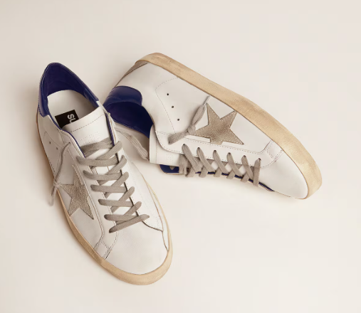 A Super-Star para hombre con estrella de ante y talón azul