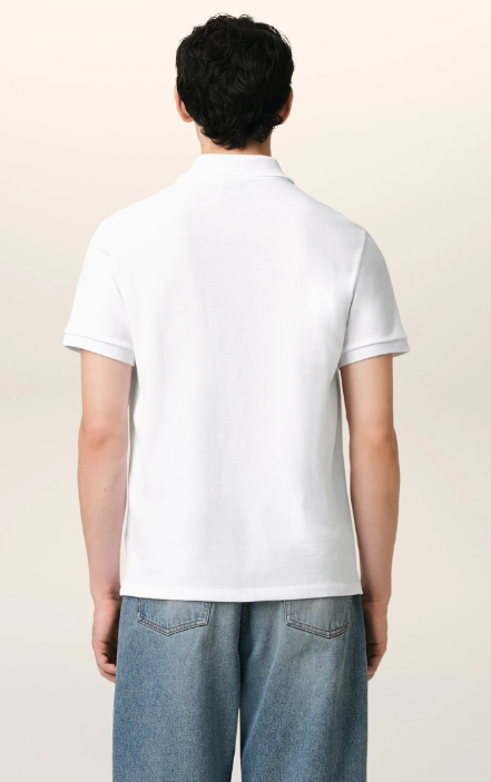 White Cotton Ami de Coeur Polo Shirt