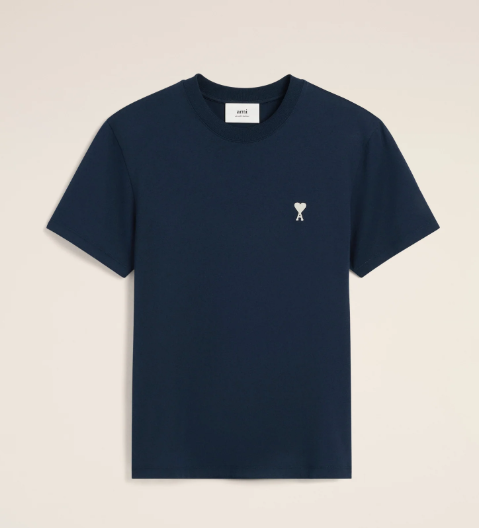Navy Cotton Ami de Coeur T-Shirt