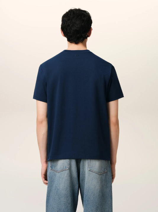 Navy Cotton Ami de Coeur T-Shirt